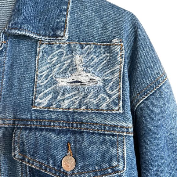 Forever 21 Men Fubu 05 Jean Jacket, Small, Pre-owned - Picture 2 of 6